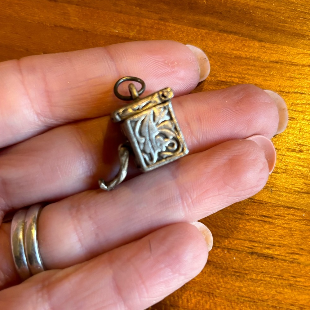 Pewter Box Pendant fill with your keepsake!